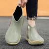 Fashion High Quality Men's Rain Boots Fashionable Trendy All-match Rain Boot Anti-slip Outdoor Work Boot for Men Anti-slip Fishing Shoe