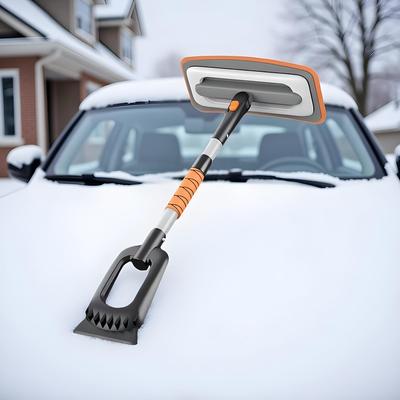 Ice Scrapers for Car Windshield Extendable Aluminum Alloy Auto Supplies Car Windshield Scraper for Window Truck SUV Vehicle Roof