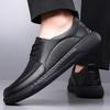 Fashion Men's Business Dress Leather Shoes Spring Autumn Style Casual Luxury British Trend Anti Slip Simple Daily Genuine Leather Shoes