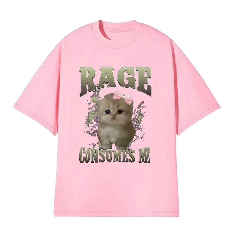 2026 Summer Unisex Tshirt Summer Frenzy Consumed Me Funny Cat Meme Gift Modern Casual Kawaii Short Sleeve Tee