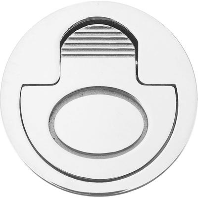 316 Stainless Steel Round Hatch Handle – Flush Floor Fastener, Concealed Marine Yacht Hardware, 2" (51mm) Recessed Pull