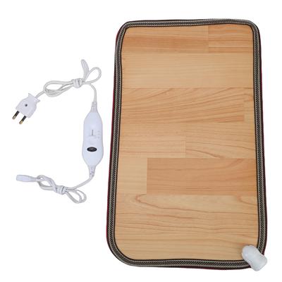 Electric Heated Floor Mat Thermal Foot Warmer Plastic Flooring Carbon Crystal Heating Pad 30x50cm   11.81x19.69in EU