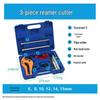10-Piece Copper Tube Expander Set with Cutter, Flaring, and Seven-Hole Riveting Tools