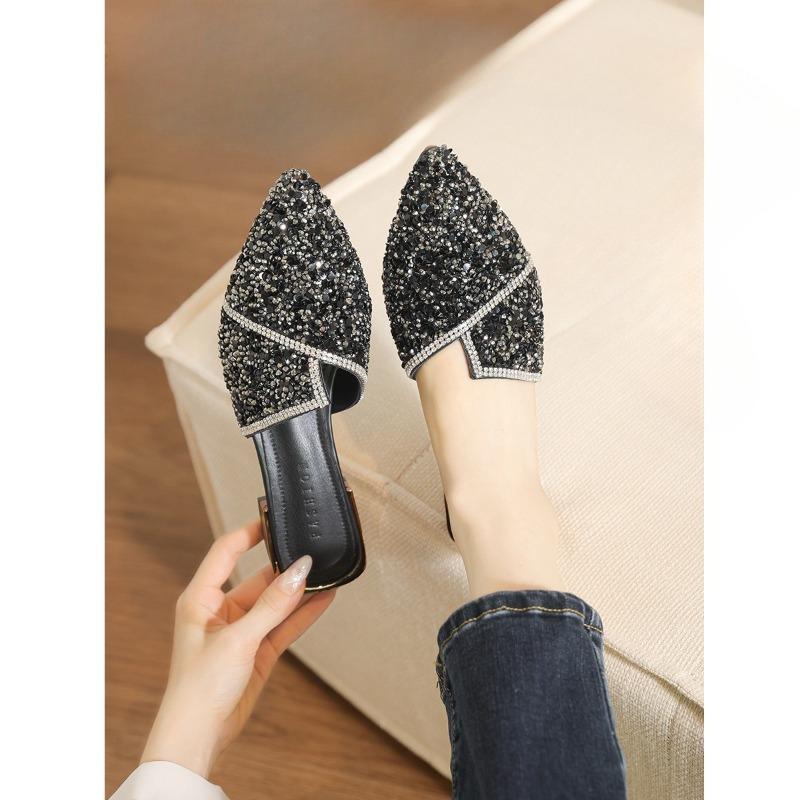 New Pointed-toe High-heeled Flip-flops, Thin-heeled Pointed-toe Women's Shoes