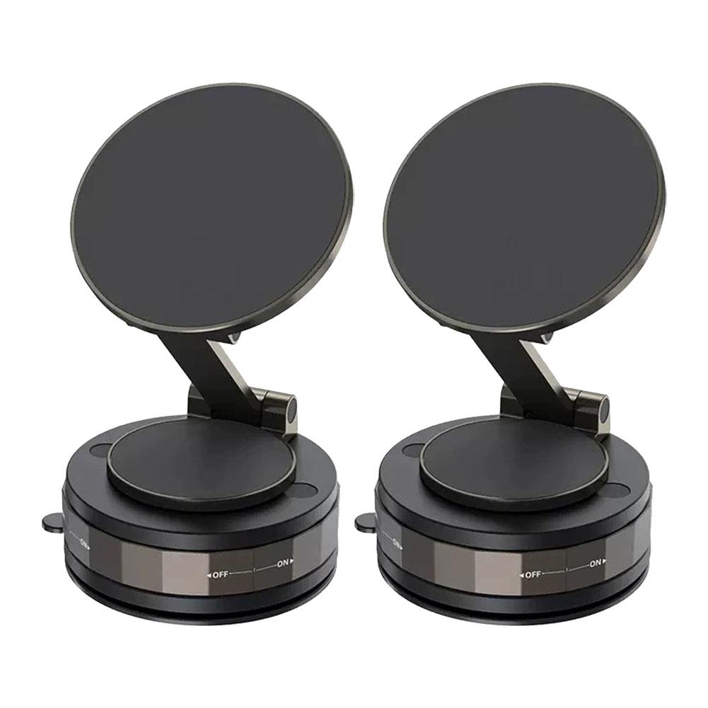 1/2/3PCS Magnetic Car Phone Holder, Vacuum Suction Phone Holder, Broad Compatibility 360 Degree Rotatable Suction Cup Foldable