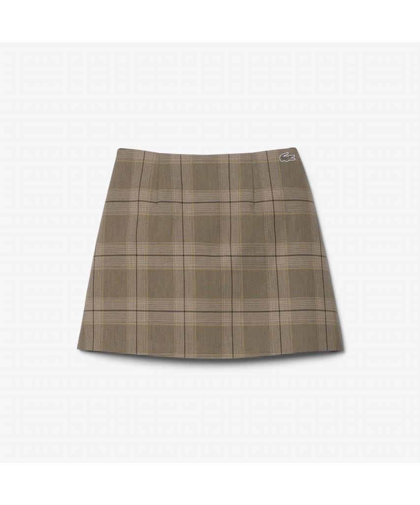 Lacoste Women'S Check Miniskirt Jf5607-55N Aim