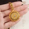 New Chinese Style Eight Treasures Compass Retro Light Luxury Necklace Pendant