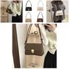 Fashion Womens Bag 2023 Winter New Stylish Solid Color Shoulder Bag**