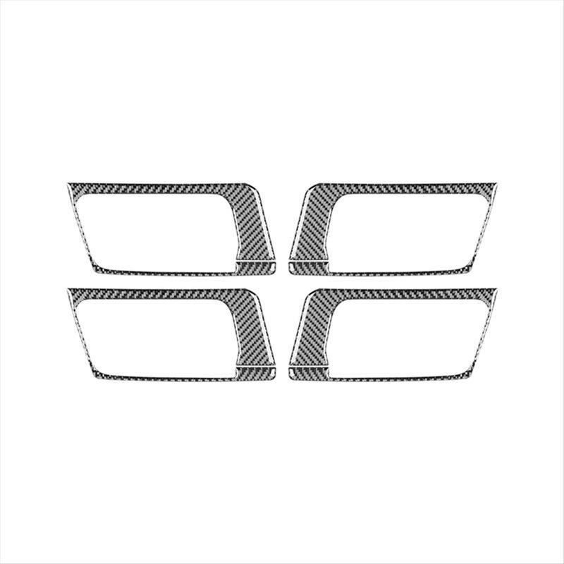 DT08 Carbon Fiber for Toyota 4Runner 2010- Inner Door Handle Bowl Cover Trim Interior Accessories