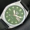 JAPAN VINTAGE REFURBISHED SEIKO 5 AUTOMATIC MENS GREEN DIAL WATCH A444484-1