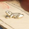 Brass Zodiac Rat Desktop Ornament Small Mouse Copper Sculpture Craft Tea Pet Decoration Old Copperware Wholesale
