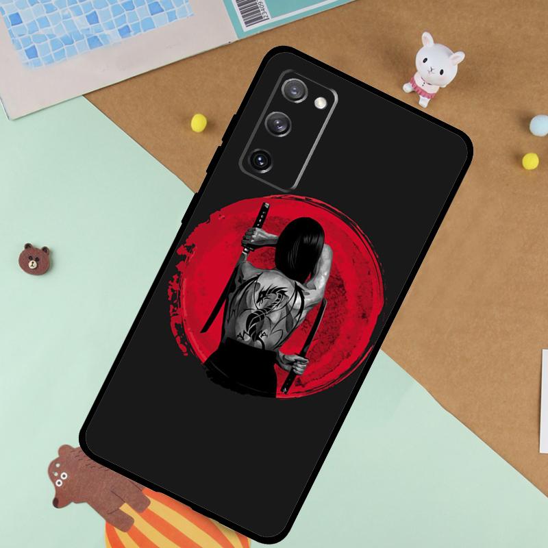 

Anime Girl Samurai Soft Case For Samsung Galaxy S24 Ultra S9 S10 S20 S22 S23 Plus S21 FE S25 Ultra Funda Cover Galaxy S25 Plus