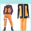 Premium Quality Naruto Uzumaki 2nd Shippuden Cosplay Costume Coat And Pant Fashion Uniform For Anime Enthusiasts