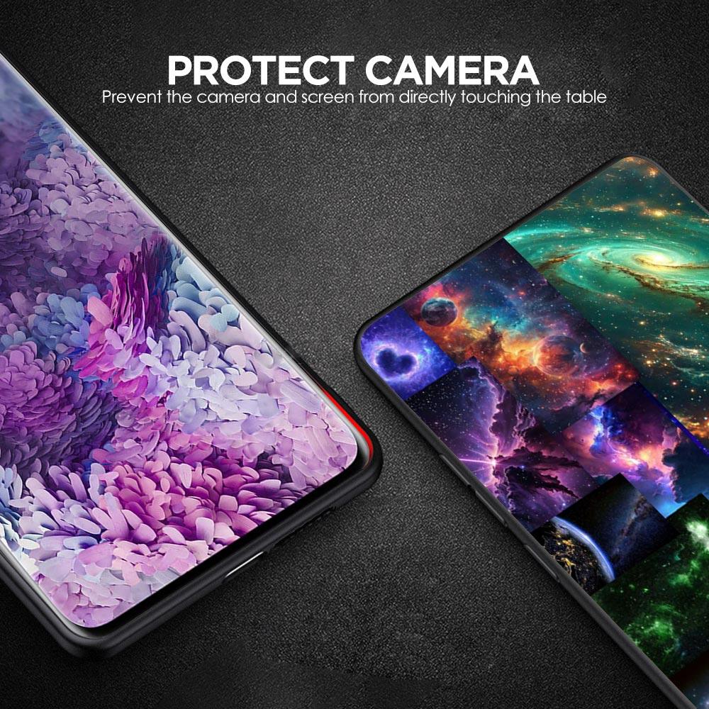 Universe Starry Sky Moon Phone Case for Samsung Galaxy A55 A35 A17 A07 A15 A13 A25 A51 A71 A72 A73 A32 A52 A52S A41 5G Soft TPU