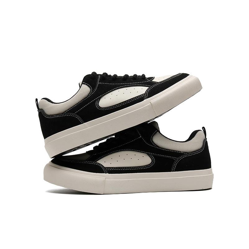 

Нишевые оригинальные парусиновые туфли мужские летние новые маленькие белые туфли молодежные универсальные студенческие туфли 44 чёрный