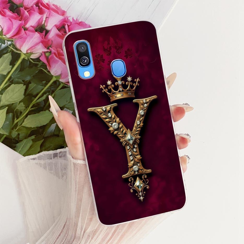 For Samsung Galaxy A40 Case SM-A405F Luxury Crown Letters Cover Soft Slim Phone Case For Samsung A40 A 40 GalaxyA40 Fundas Coque