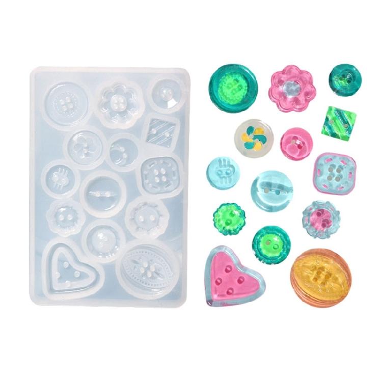Handmade Craft Pendant Mold Epoxy Button Mould Jewelry Pendant Making Tiny Button Epoxy Pendant Accessory Mold
