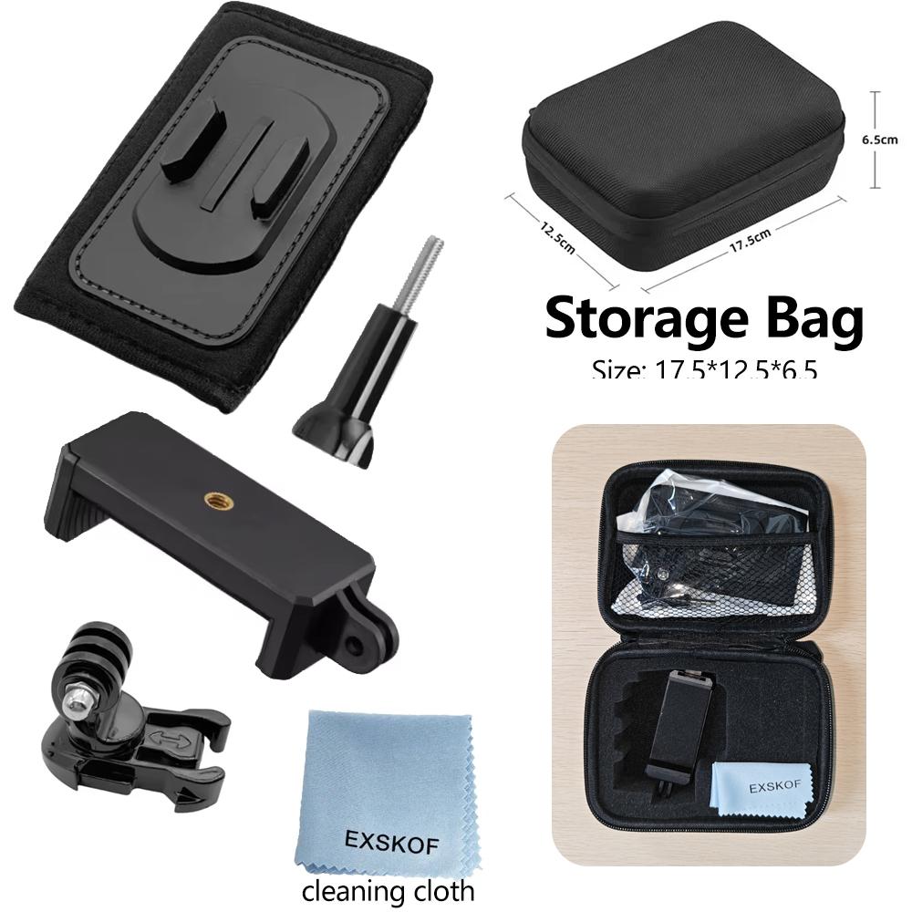 Backpack Shoulder Strap 360° Rotate Quick Release Mount for GoPro Hero 13 12 11 10 9 Insta360 DJI Osmo Action 6 5 PRO 4 3 Camera