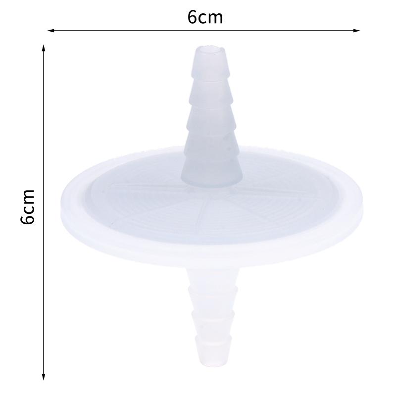 1Pc Lab Biological Culture 50Mm 0.22Um Disposable Air Filter Aseptic Air Respiratory Filter With Hydrophobic Membrane