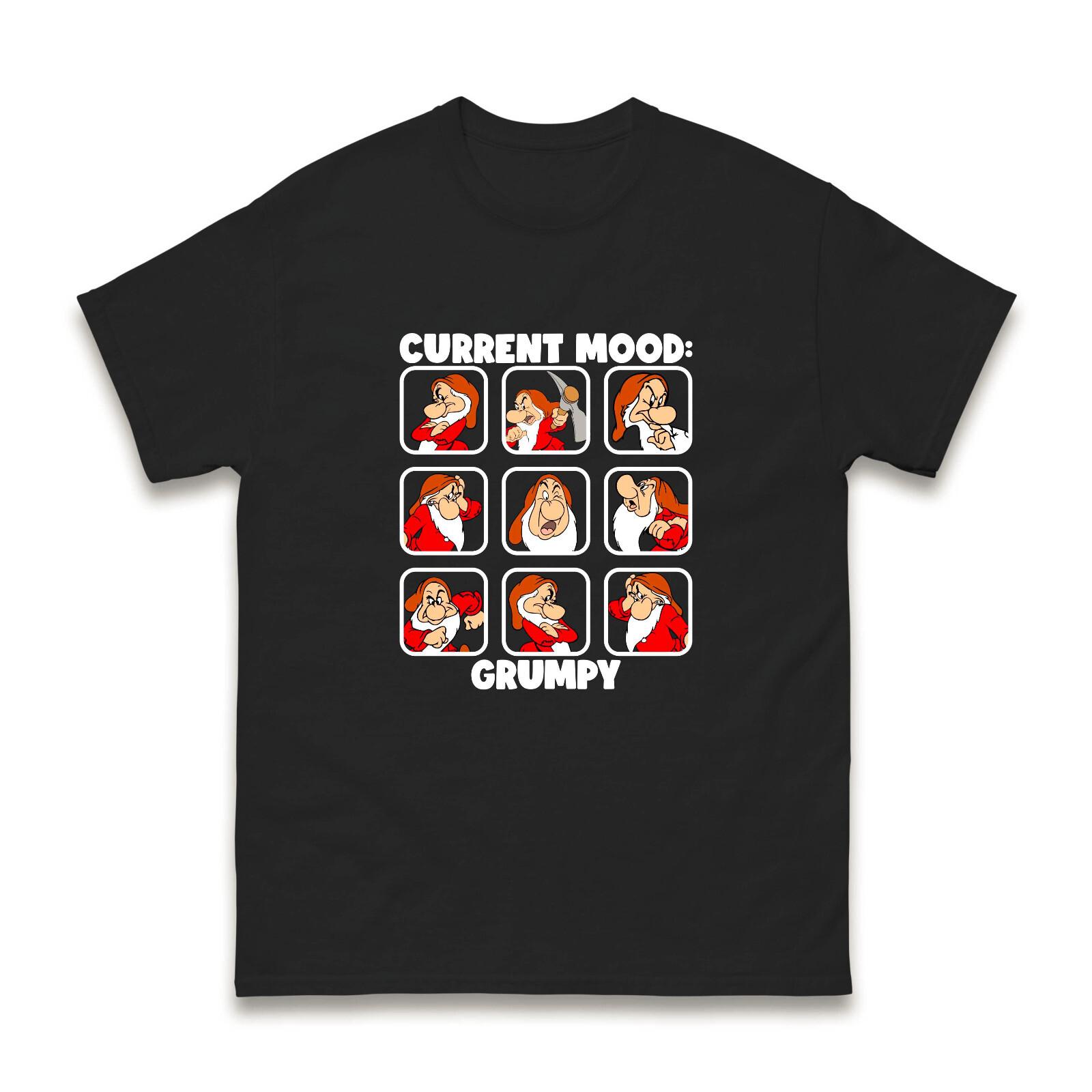 Current Mood Grumpy T-Shirt Funny Sarcasm Grumpy Humor Joke Themed Unisex Tops XXXL