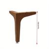 Lot de 4 pieds de meuble en métal pour armoire, table, armoire, pieds de canapé de remplacement à faire soi-même, pieds en métal pour meubles, bibliothèque, commode