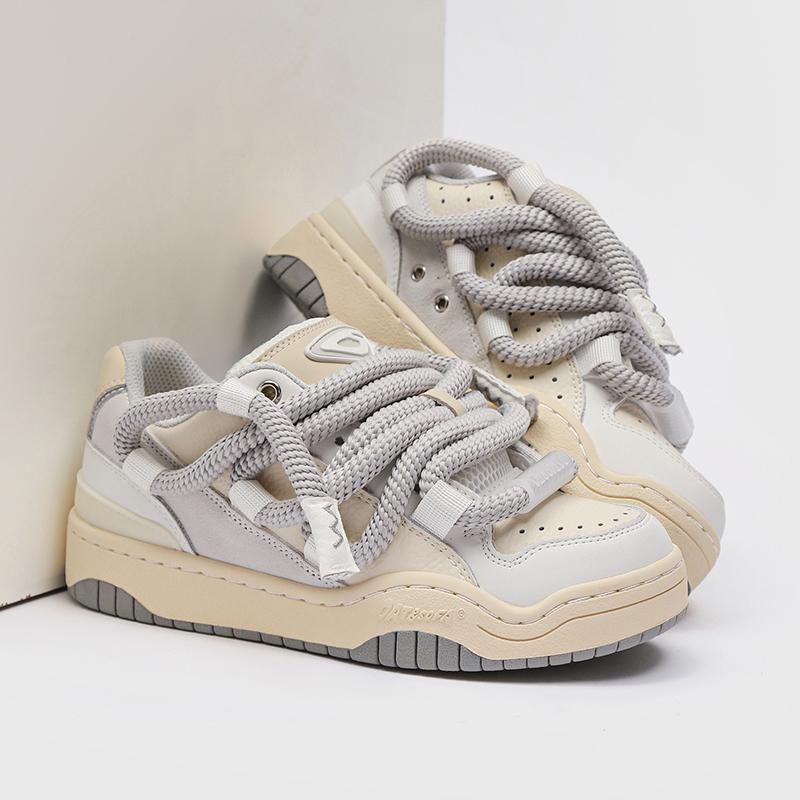 Runde Schnürsenkel Designer Herrenschuhe Frühling Sneakers Männermode Jugend Trend Mann Freizeit-Schuhwerk Komfort Outdoor Anti-Rutsch Walking