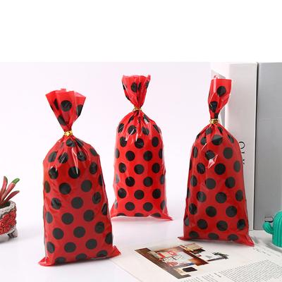 Punktmuster OPP Flache Tasche Kleine Lebensmittel Geschenk Bündelbeutel Snackbeutel Plastiktüte Süßigkeiten