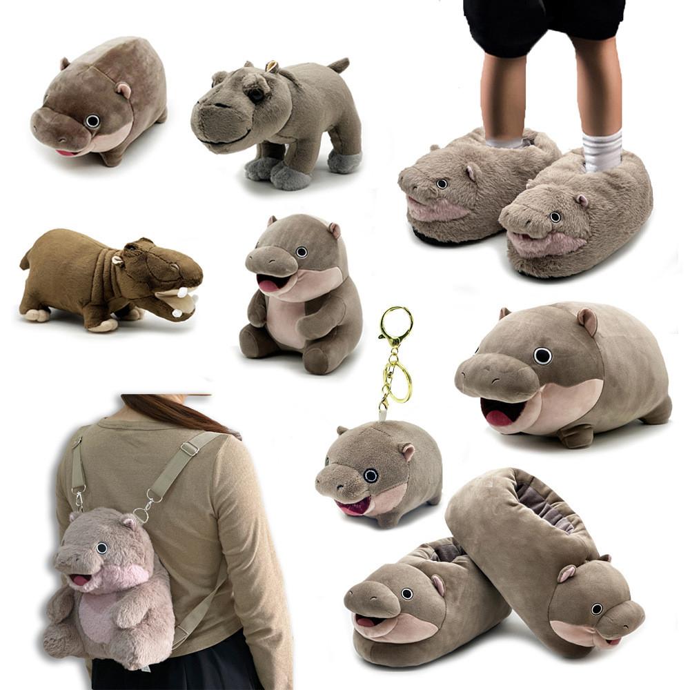 Plush Deng Moo Backpack Stylish Simple Warm Slippers Cartoon Pendant Cartoon