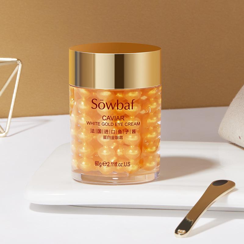 Caviar Protein Golden Eye Cream 60g Moisturizing Nourishing and Diminishing Fine Lines Capsule Eye Cream Firming Skin Care Products