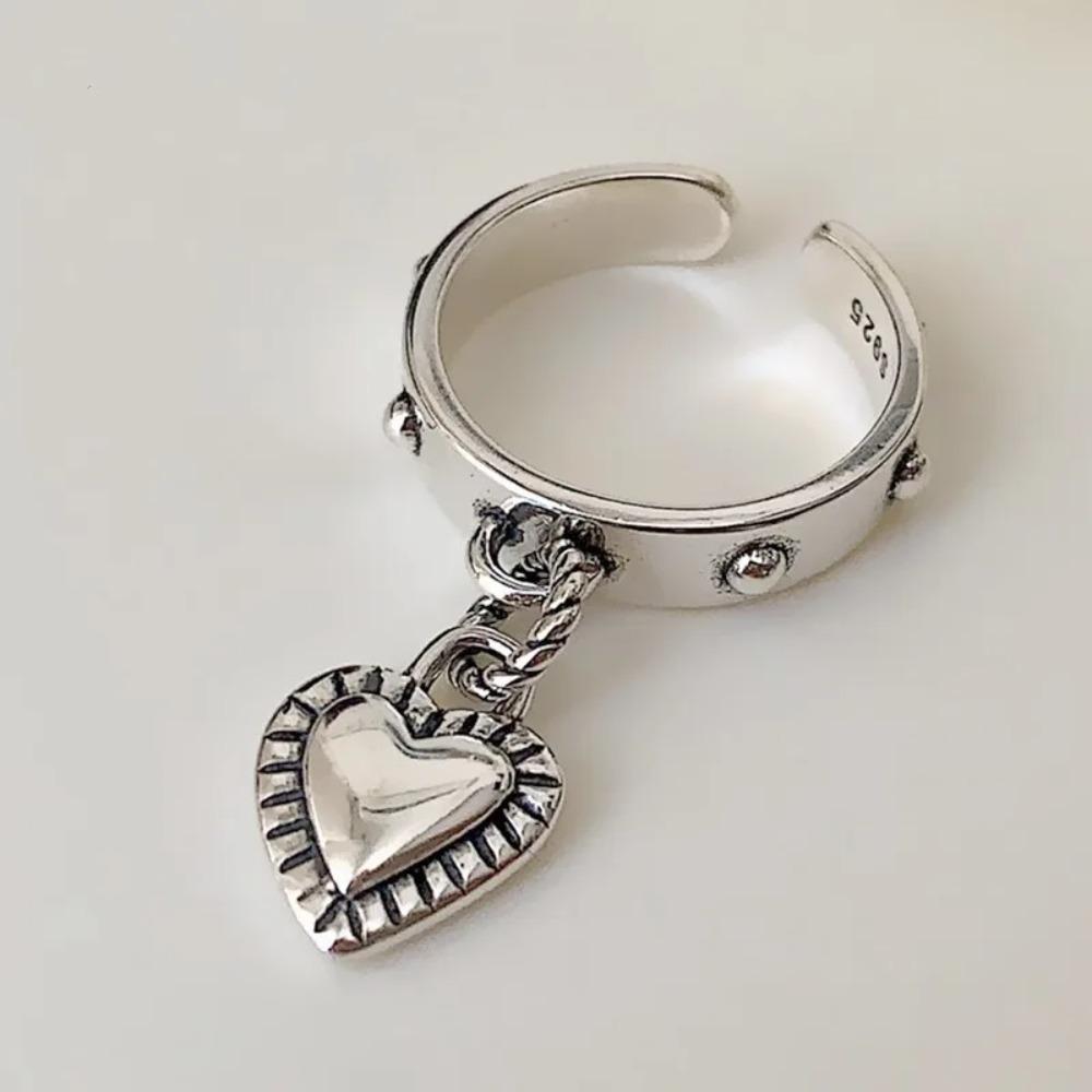925 Silver Rings for Women Geometric Handmade Irregular Strip Ring Fashion Jewelry Gift