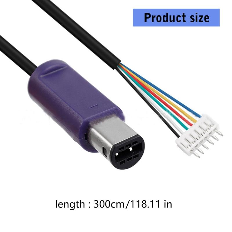 High Purity Copper Cores Cable Ensuring 0 Delay Flexible 3 Meter Extension Cable Stable Signal Transmission for Game