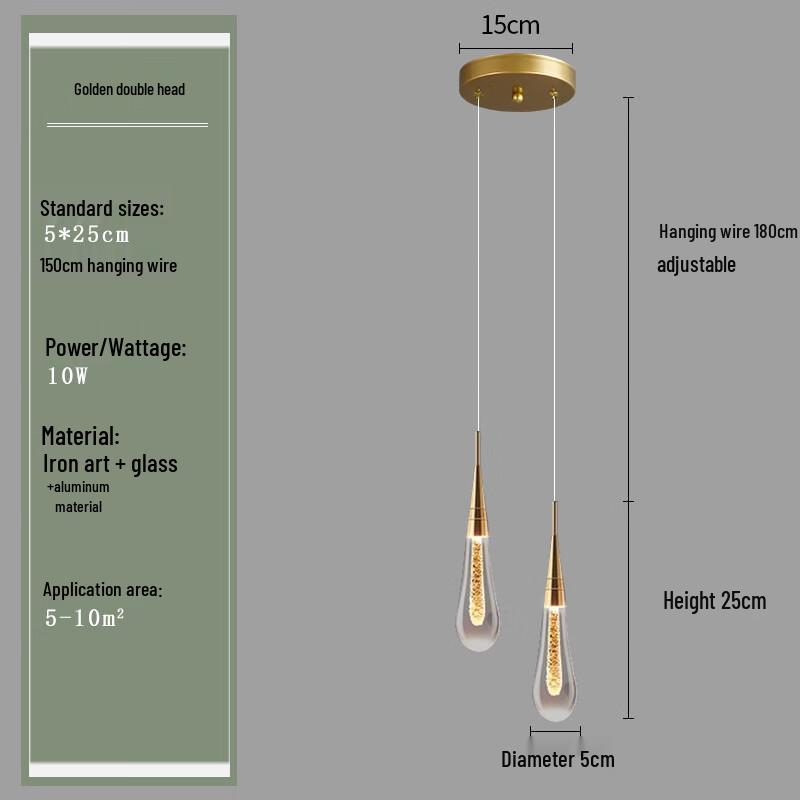 

NuFeng Minimalist Waterdrop Pendant Light