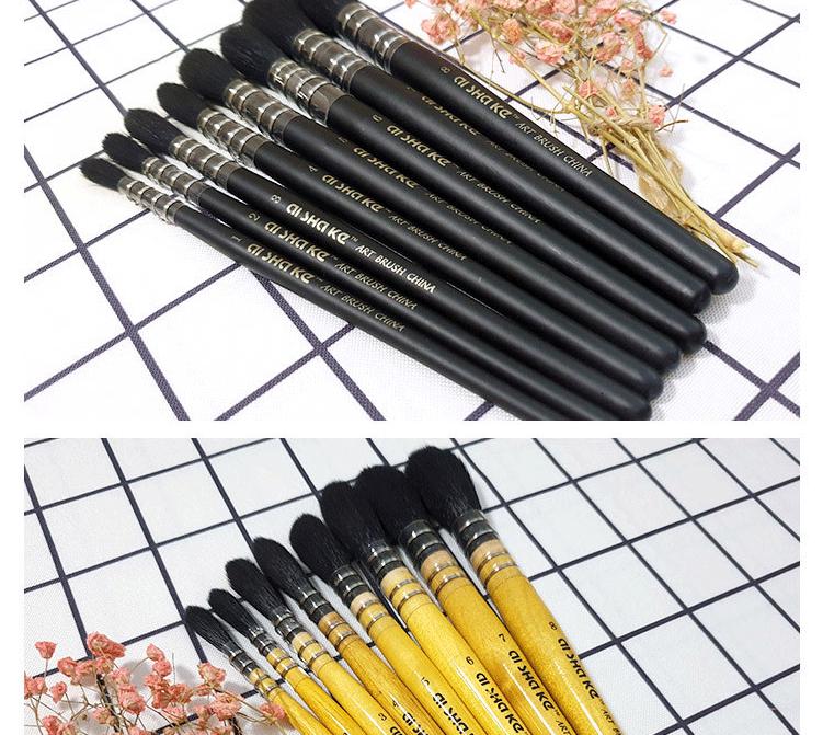 Aishake Imitation Squirrel Hair Watercolor Brush - Red Fat Man Mop, Single Stick, Made with Imported Nylon Hair
