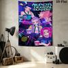 Kpop Demon Hunters Wall Tapestry Aesthetic Wall Hanging Printed Fabric Blanket Decorative Tapestries For Bedroom Living Room Home Decor