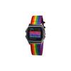 CASIO Custom Collection Quartz Movement Nylon Strap Watch Unisex Black Dial A158WA-1(Watch5--)