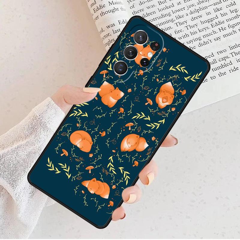 Red Fox Pattern Phone Case For Samsung Galaxy S25 S23 S30 S8 S21 S20 FE S24 S22 Note 10 20 Plus Lite Ultra