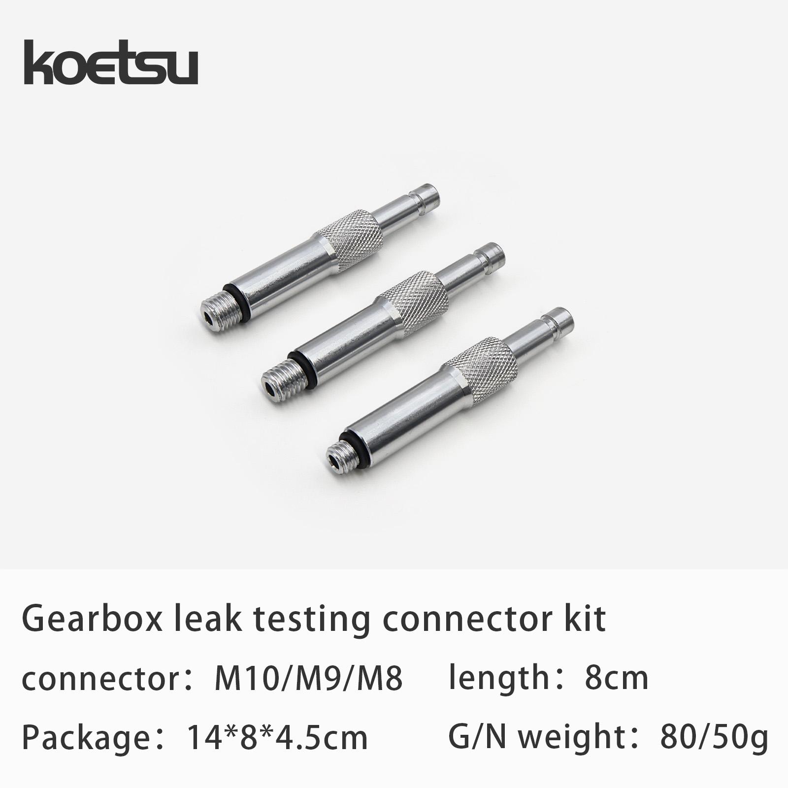 KOETSU Gearbox Leak Detector - for Yamaha, Tohatsu, Mercury, Honda, and Suzuki outboard motors. Connector kit