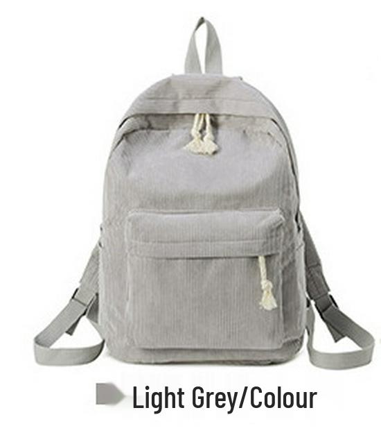 Koreanischer Harajuku-Stil Cordrucksack für Highschool- und College-Frauen