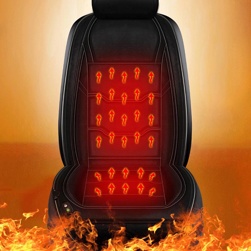 12/24V Universal Electric Heated Car Seat Cushion Heater Car Seat Heating Winter Warmer Seat Cover  Seat Cushion Car Interior