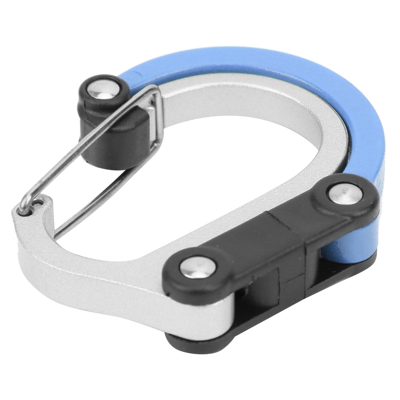

Outdoor Aluminum Alloy Carabiner Clip and Hook Mini for TravelLuggageSmall BagsBlue