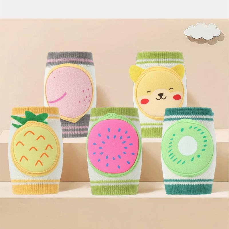 1 Pair User  Friendly Baby Knee Protective Sleeves Kneepads For Indoor Play Crawling Practice And First Step Safety