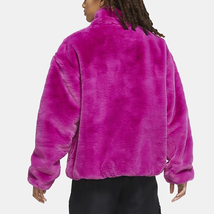 Nike Sportswear Big Logo Warm Stand Collar Jacket Women Jacket Cactus-Flower-Red CU6559-564