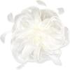 Elegant Feather Organza Fascinator Hair Hoop Church Dress Up Wedding Headpiece