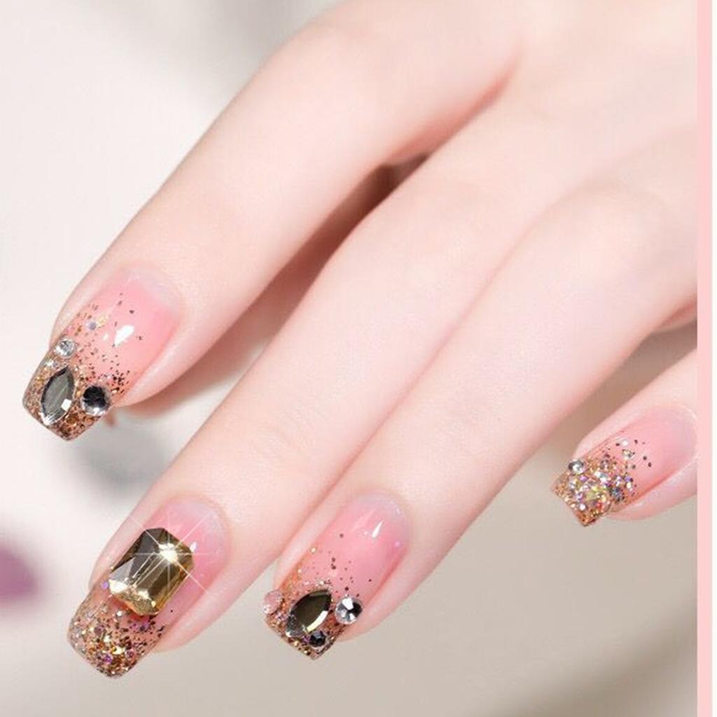 Assorted Pack of Flat Bottom Nail Art Rhinestones Create Unique and Stylish Nail Designs