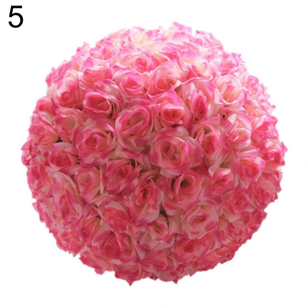 Wedding Flower Ball 8 Inch Rose Silk Hanging Decoration