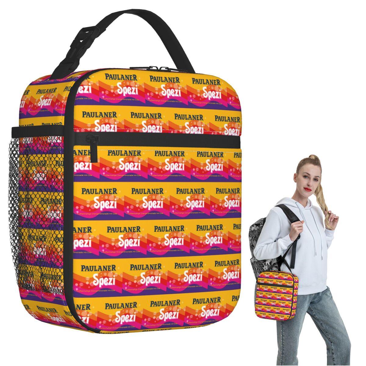PaulanerSpezi Munich Insulated Lunch Bag for Women Kids Portable Food Boxes Thermal Lunch Box Tote One Size