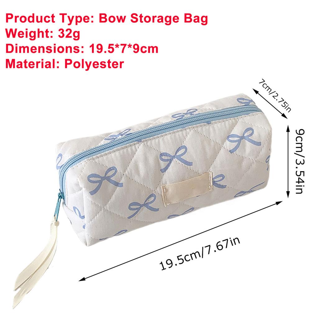Cream Pencil Bag Zipper Makeup Brush Holder Corduroy Pencil Case Pouch Box Organizer Gift For School Student Teen Adults Travel