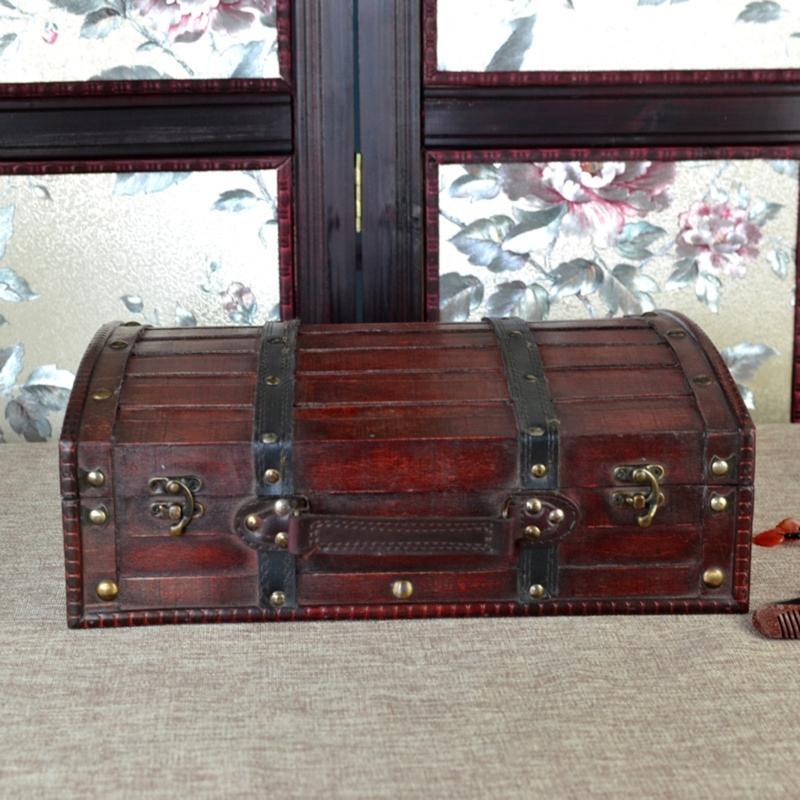 Multipurpose Decorative Wood Storage Box for Small Items and Jewelry with Antique Styles and Vibranting Color Designs