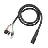Waterproof Electric Bike Motor Conversion Extension Motor Cable Female 9Pin Phase Position Connector Extension Cord