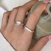 White Shell Love Ring Cold Wind Simple Versatile Thread Open Index Finger Ring